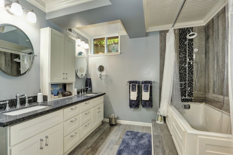 Contemporary vanity area