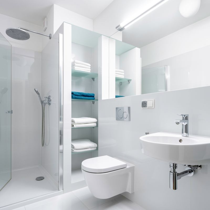 Walk-In Shower with Built-in Seating